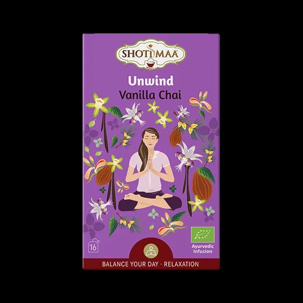 Ceai balance your day – unwind – vanilla chai bio 16dz x 2g 32g Shotimaa