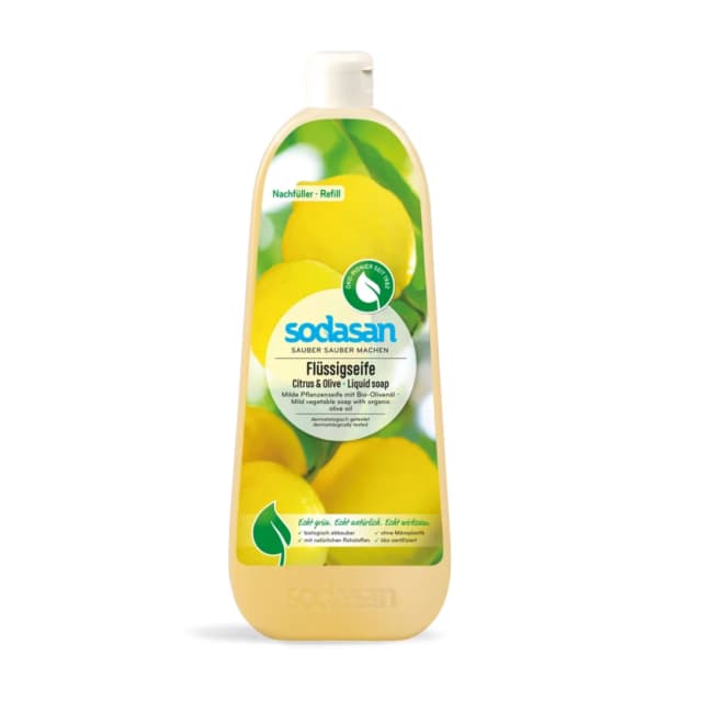 Sapun lichid cu citrice si masline ecologic 1l Sodasan