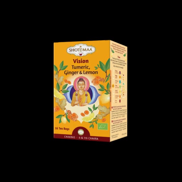 Ceai chakras – vision – turmeric, ghimbir si lamaie bio 16dz x 2g 32g Shotimaa