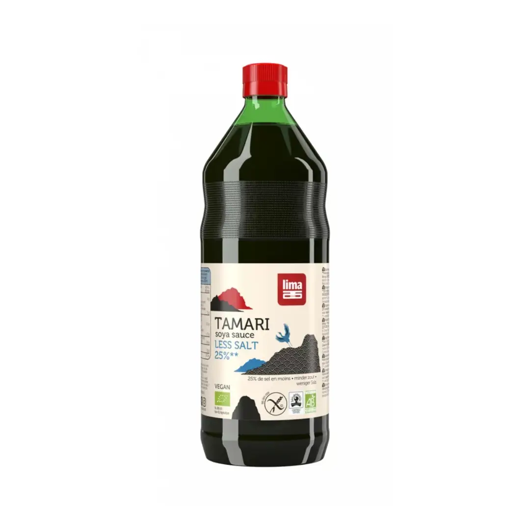 Sos de soia tamari cu continut redus de sare bio 250ml Lima
