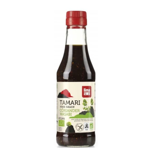 Sos de soia tamari cu coriandru si wasabi bio 250ml Lima