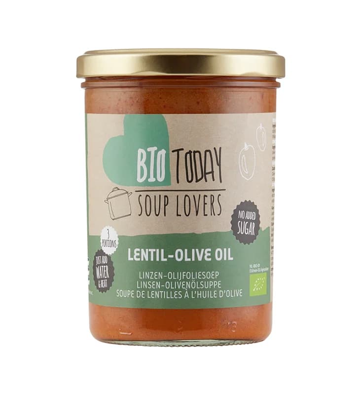 Supa crema de linte cu ulei de masline bio 400ml Bio Today