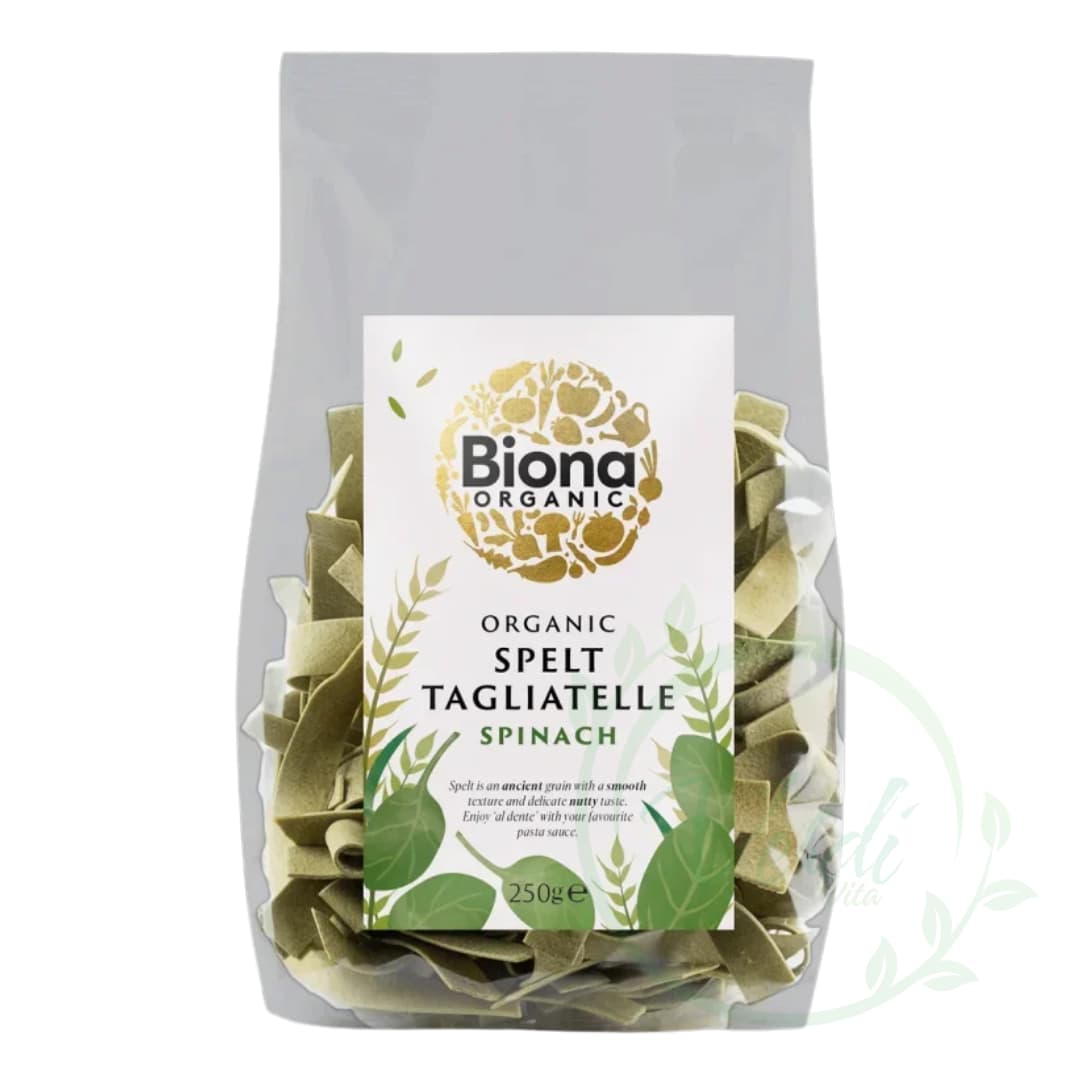Tagliatelle din spelta cu spanac bio 250g Biona