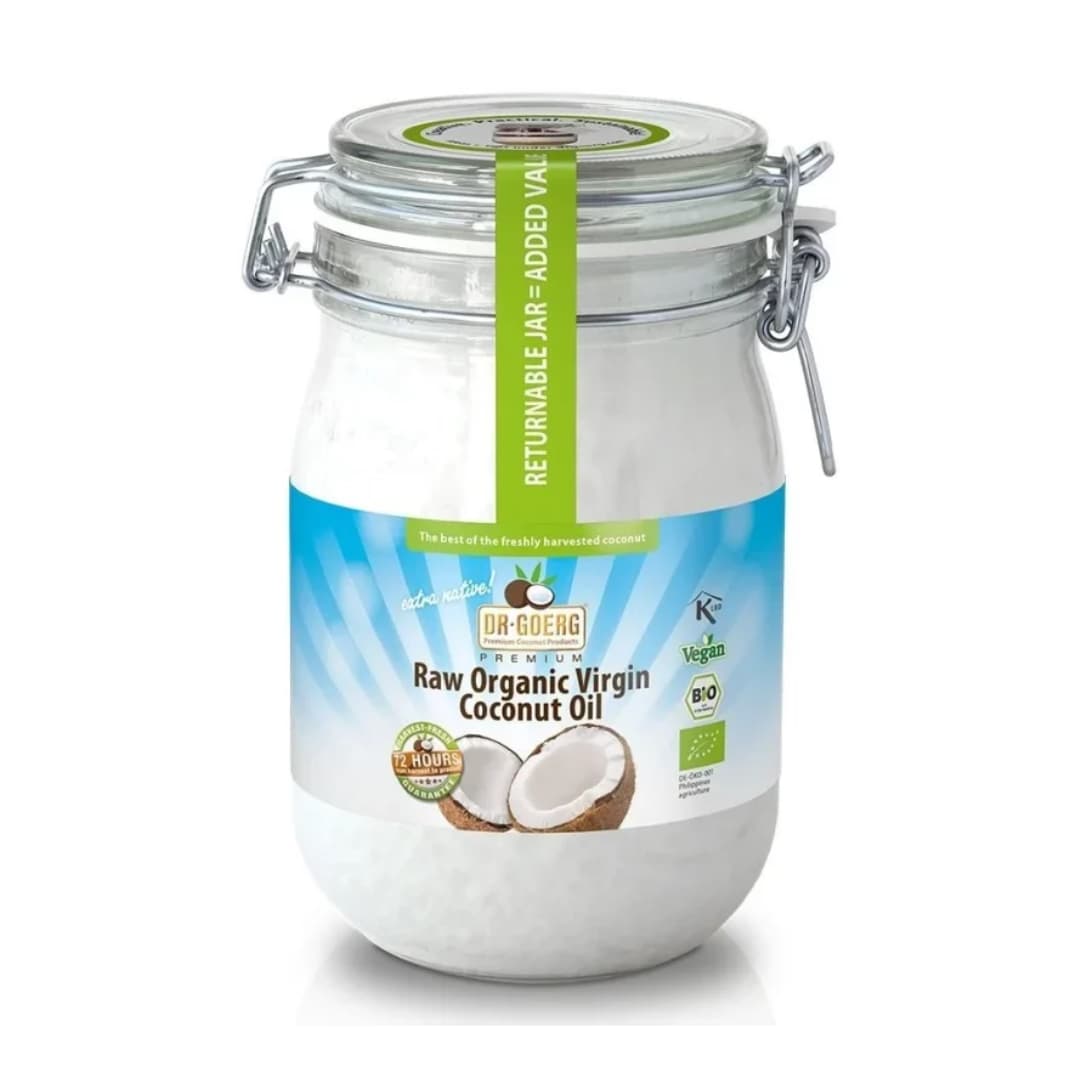 Ulei de cocos premium presat la rece bio 1000ml Dr. Goerg