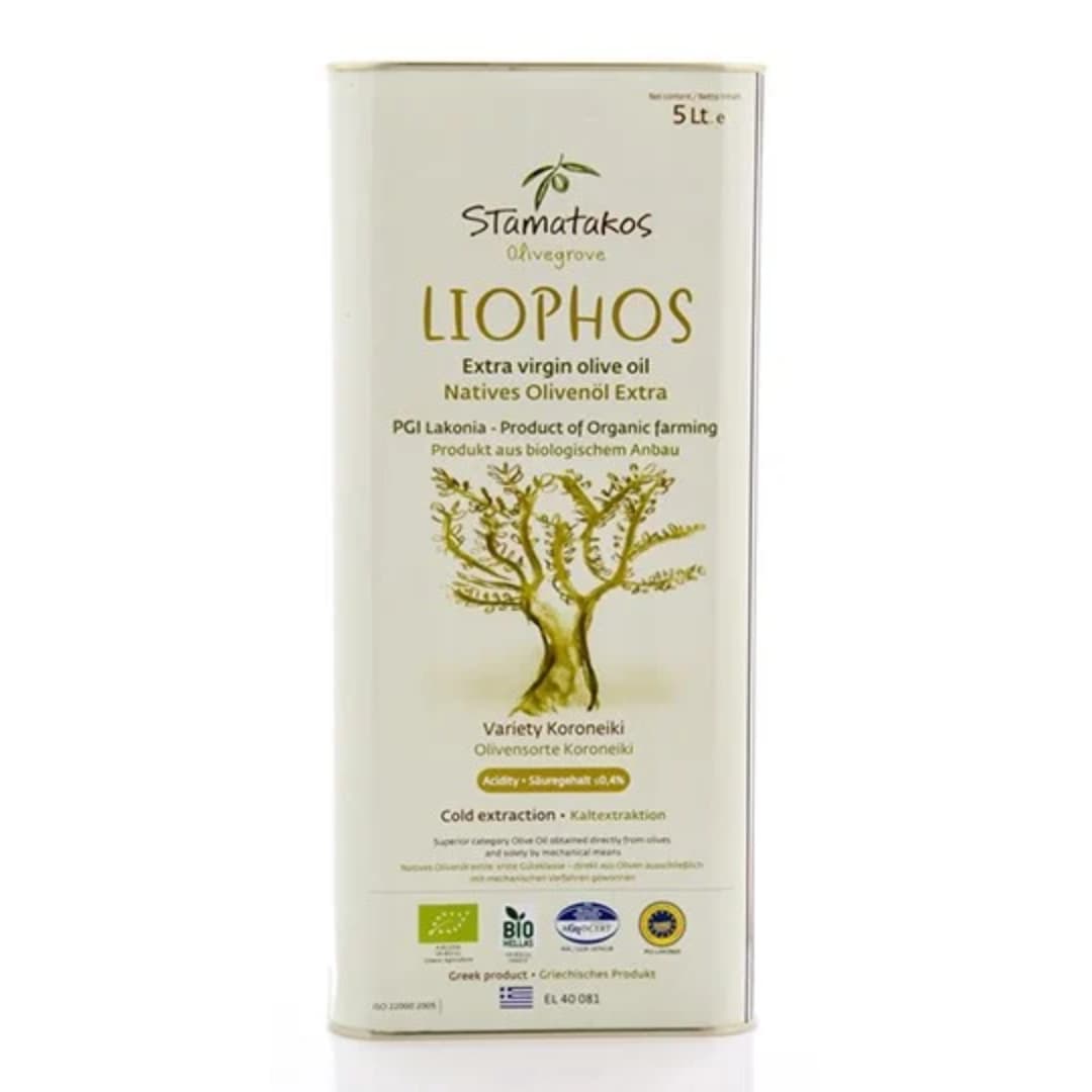 Ulei de masline extravergin liophos bio 5l Stamatakos Olivegrove