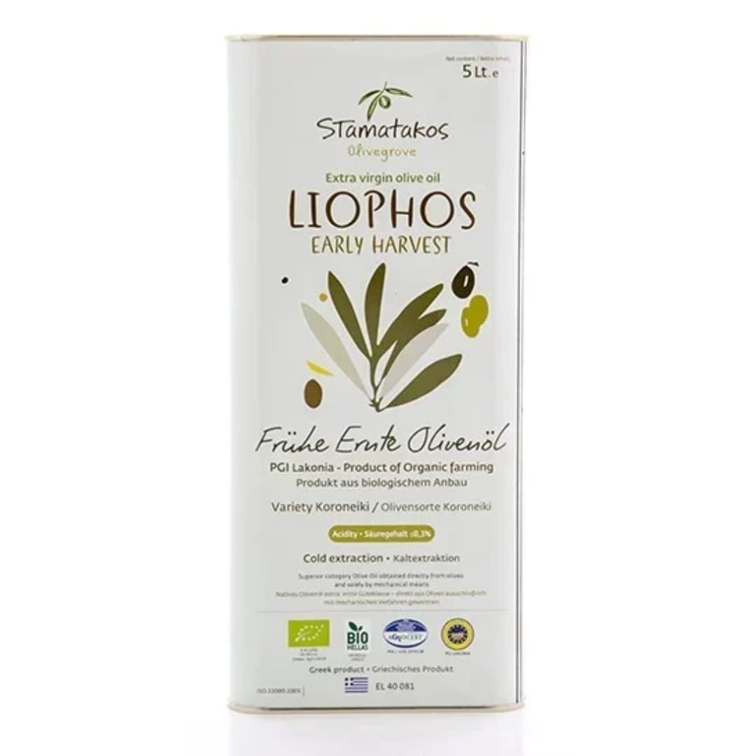 Ulei de masline extravirgin liophos early harvest bio 5l Stamatakos Olivegrove