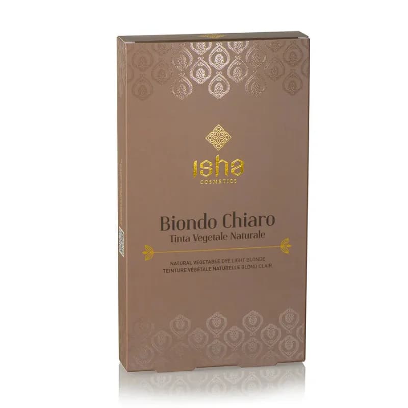 Vopsea de par naturala blond – deschis 100g Isha