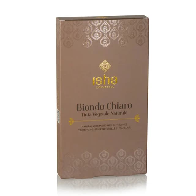 Vopsea de par naturala blond – deschis 100g Isha