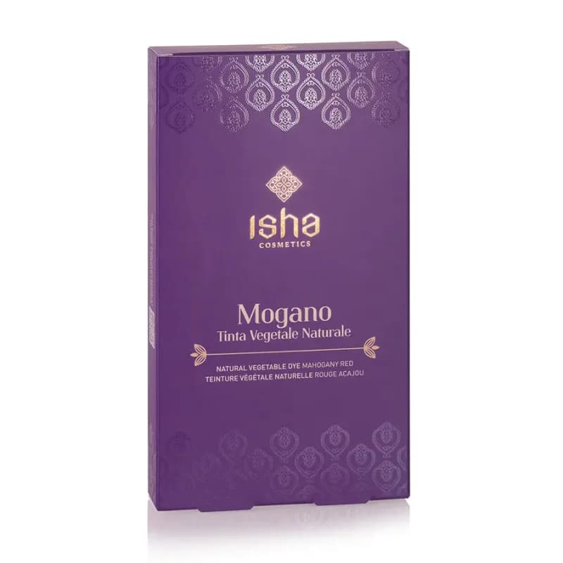 Vopsea de par naturala rosu – mahon 100g Isha