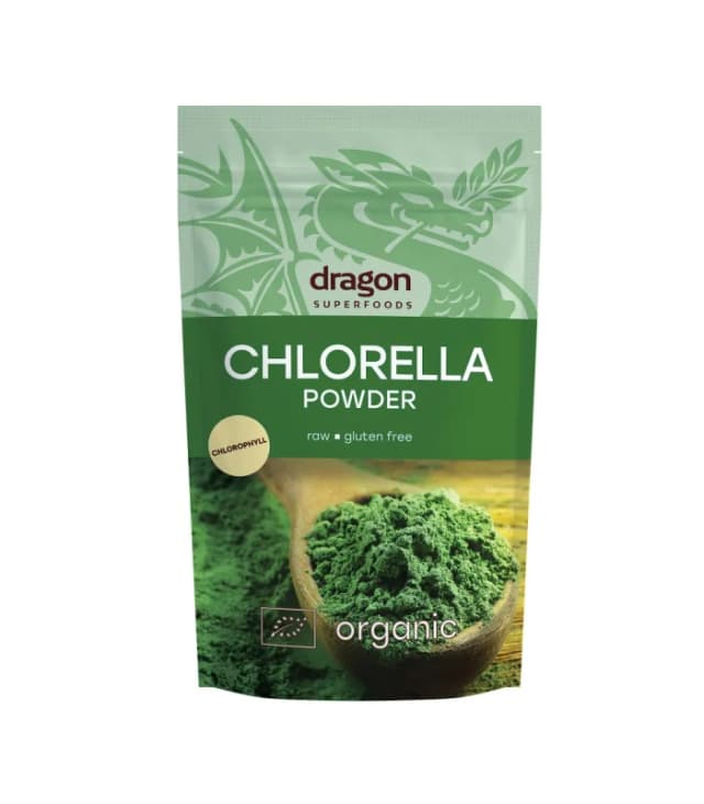 Chlorella pudra raw bio 200g Dragon Superfoods