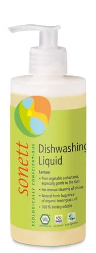 Detergent lichid pentru vase cu lamaie ecologic 300ml Sonett
