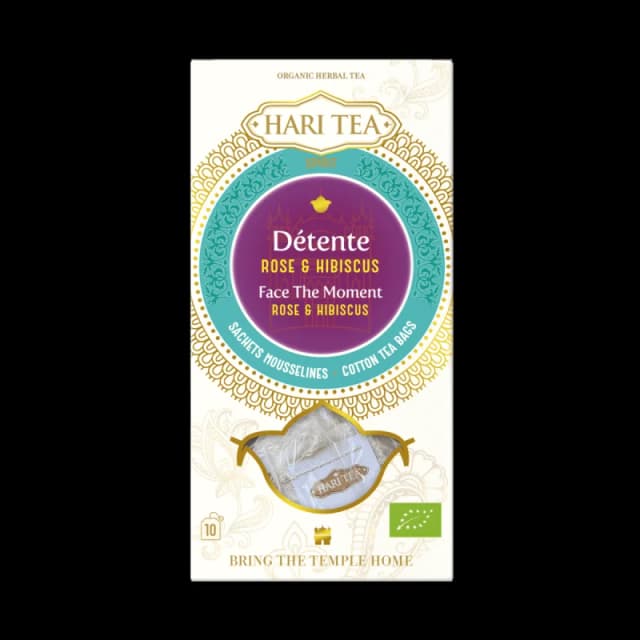 Ceai face the moment – trandafiri si hibiscus bio 10dz x 2g 20g Hari Tea