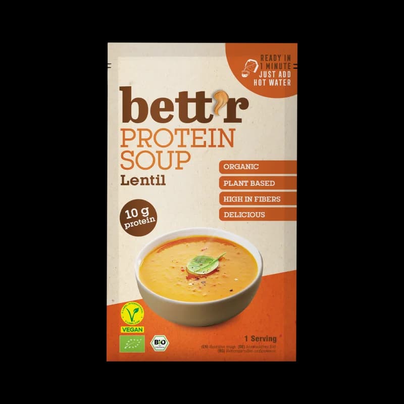 Supa instant proteica cu linte bio 30g Bettr