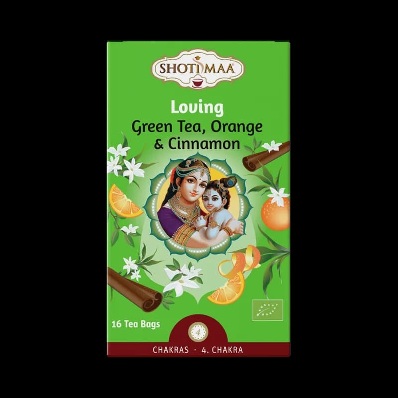 Ceai chakras – loving – ceai verde, portocala si scortisoara bio 16dz x 2g 32g Shotimaa