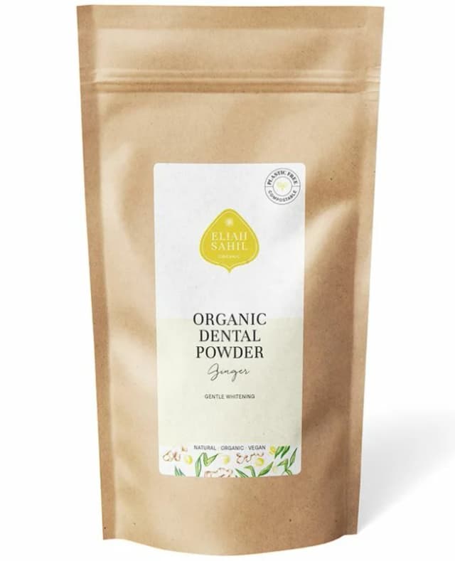 Pudra cu ghimbir pentru curatarea si albirea dintilor ecologic 200g – refill Eliah Sahil