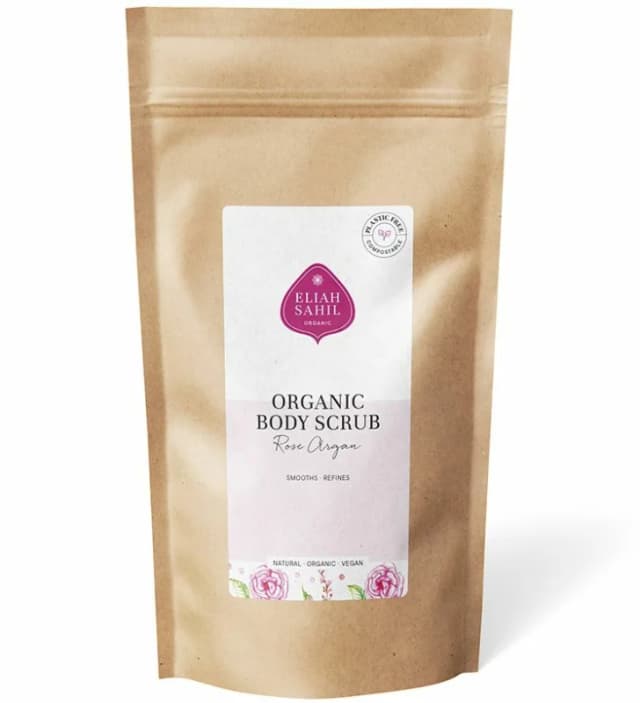 Scrub pentru corp cu trandafiri si argan ecologic 700g – refill Eliah Sahil