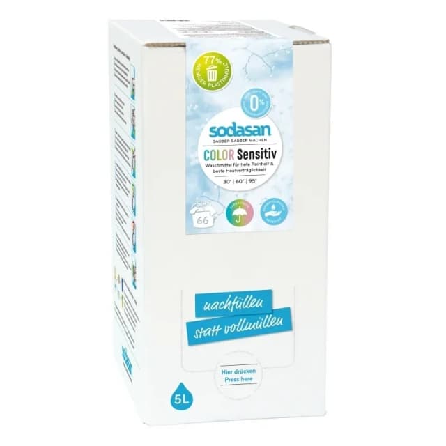 Detergent lichid pentru rufe colorate sensitiv ecologic 5l Sodasan