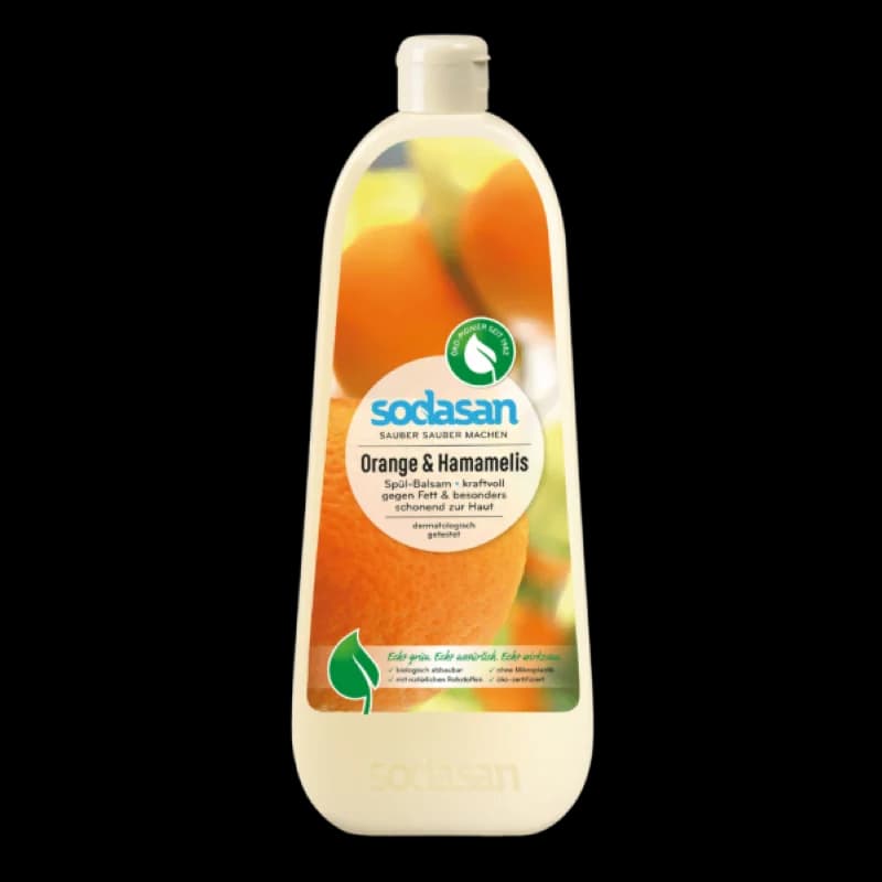 Detergent lichid pentru vase cu portocala si hamamelis ecologic 1l Sodasan