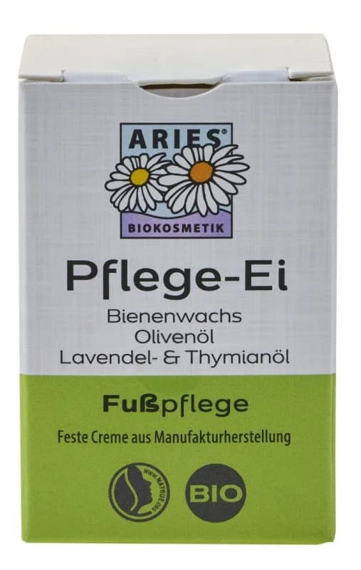 Crema solida pentru picioare cu ulei de masline, ceara de albine, ulei de lavanda si cimbru ecologic